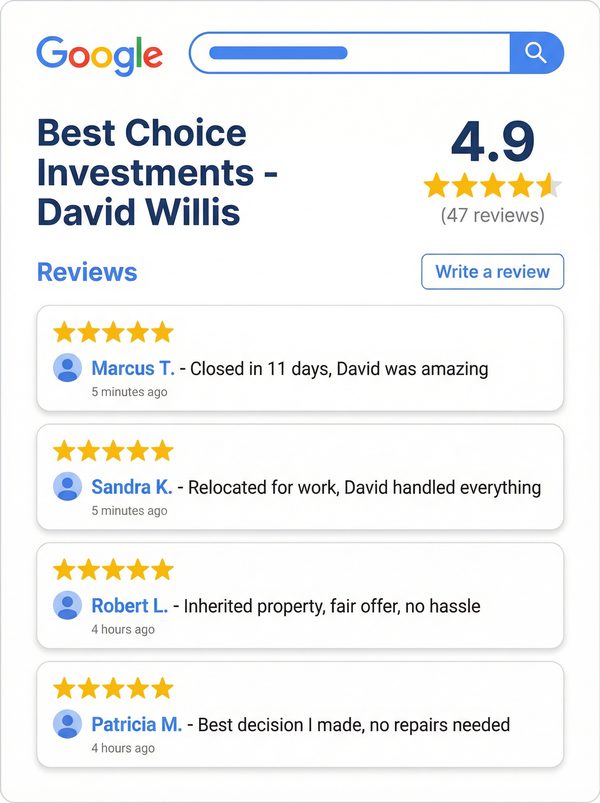 Best Choice Investments Google Reviews - 4.9 stars