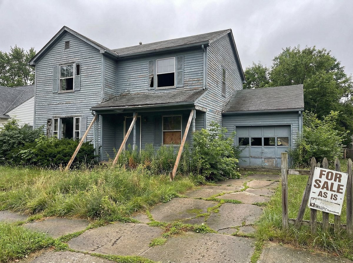 Distressed property before purchase